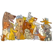 Vinilos y pegatinas perros y gatos