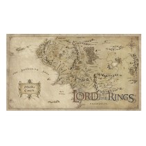 Vinilo mapa el señor de los anillos