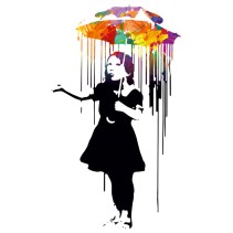 Vinilo decorativo grafiti banksy