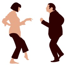 Vinilos y pegatinas pulp fiction