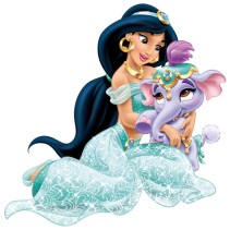 Vinilos infantiles o juveniles princesa jasmín y elefante