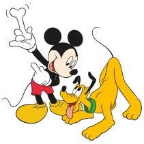 Vinilos infantiles mickey mouse y pluto disney