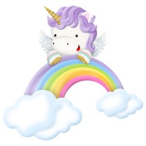 Pegatinas de vinilos infantiles unicornio y arcoíris