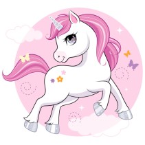 Vinilos decorativos y pegatinas unicornio infantil