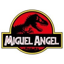 Vinilos decorativos jurassic park nombre personalizado