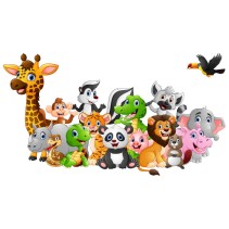 Vinilos adhesivos y pegatinas animales infantiles