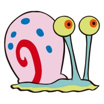 Pegatinas gary el caracol en bob esponja
