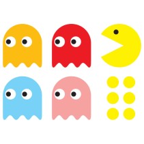 Vinilos decorativos y pegatinas de pac man