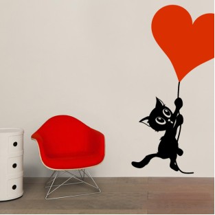 Decorar paredes gato romántico