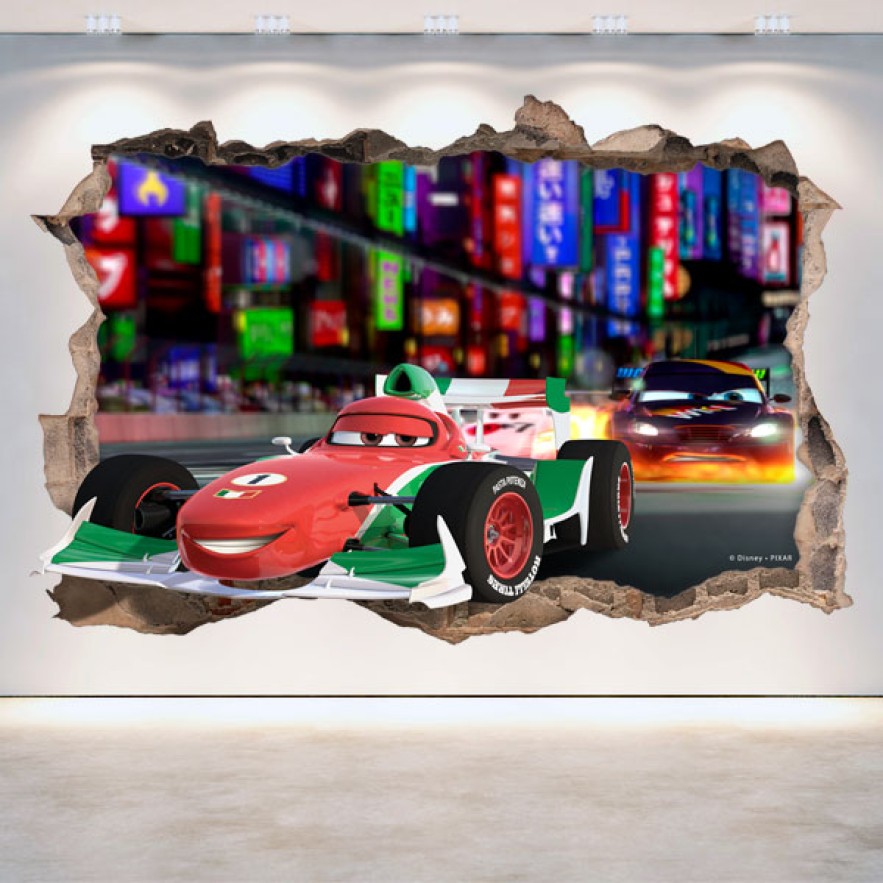 Vinilos disney 3d cars 2