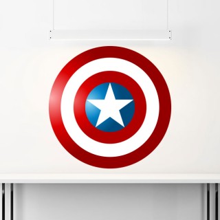 Vinilos decorativos escudo capitán américa