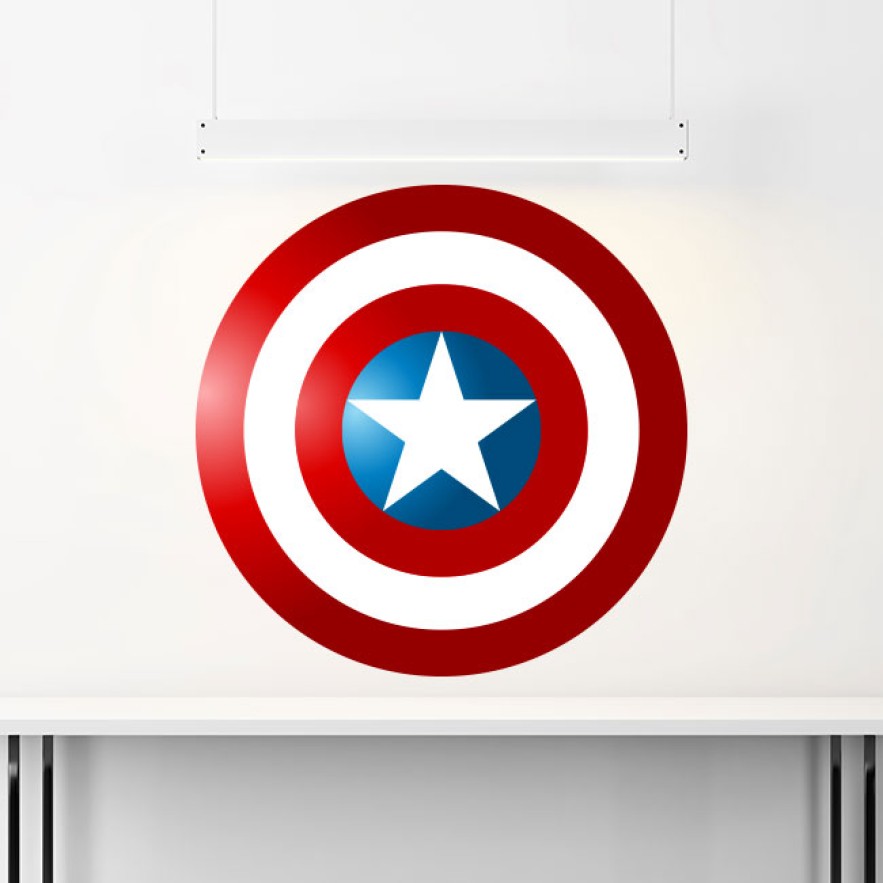 Vinilos decorativos escudo capitán américa