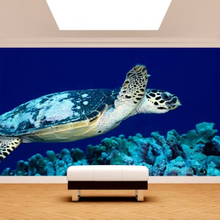 Fotomural Tortuga de Mar Azul
