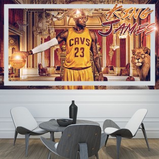 Póster ó fotomural vinilo lebron james