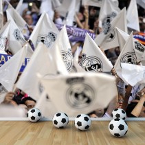 Fotomurales de vinilos banderas real madrid