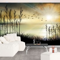 Fotomurales o papel pintado ilustración paisaje