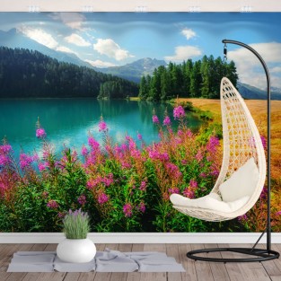 Fotomurales o papel pintado lago champfèr