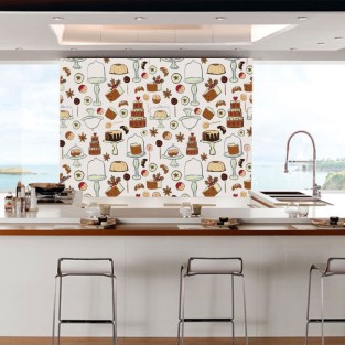 Fotomurales repostería para comercios y cocinas de vinilos