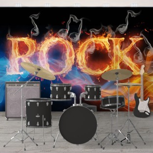 Fotomurales de vinilos rock and roll
