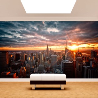 Fotomurales vinilos manhattan atardecer Fotomurales vinilos manhattan atardecer