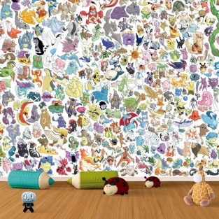 Papel pintado o fotomural catálogo pokémon
