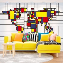 Papel pintado o fotomural arte piet mondrian