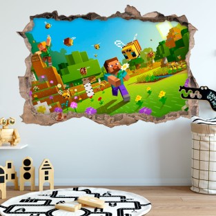 Pegatinas 3d videojuego minecraft Pegatinas 3d videojuego minecraft