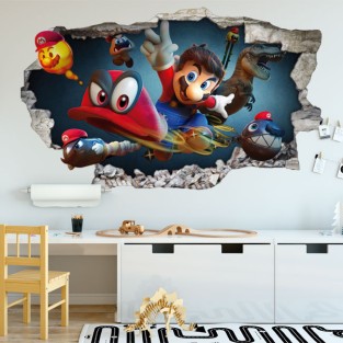 Pegatinas de vinilos 3d super mario odyssey Pegatinas de vinilos 3d super mario odyssey