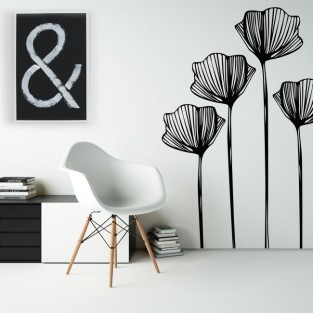 Pegatinas de vinilos flores para decorar Pegatinas de vinilos flores para decorar