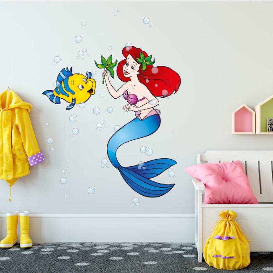 Pegatinas de vinilos infantiles la sirenita