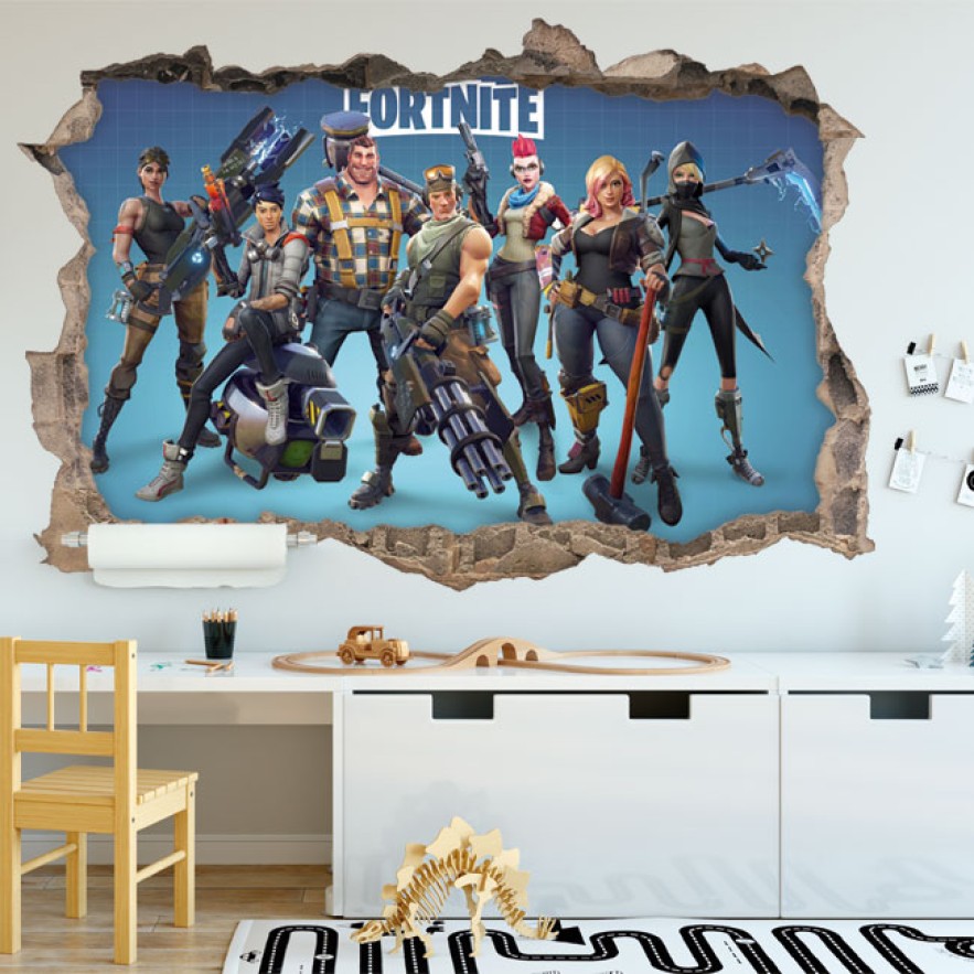 Pegatinas de vinilos videojuego fortnite 3d