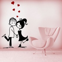 Pegatinas paredes enamorados