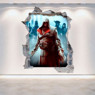 Pegatinas y vinilos 3d assassin's creed brotherhood