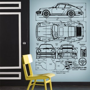 Pegatinas y vinilos planos porsche petro Pegatinas y vinilos planos porsche petro