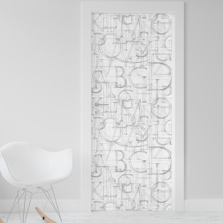 Vinilo para puerta letras