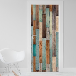 Vinilo para puerta madera colores