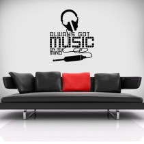 Vinilos decorativos always music