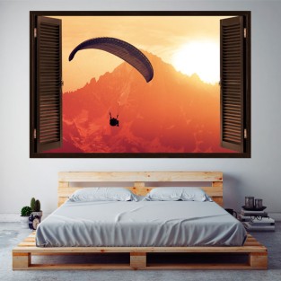 Ventanas parapente montañas 3d