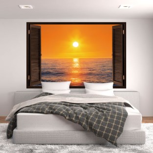 Ventanas 3d sol playa atardecer Ventanas 3d sol playa atardecer