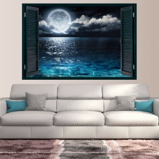 Ventanas 3d vinilo luna y mar Ventanas 3d vinilo luna y mar