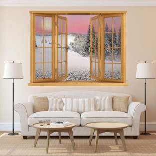 Ventanas 3d montañas nevadas