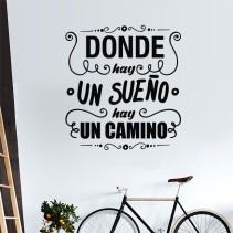 Vinilos de frases hay un camino