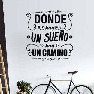 Vinilos de frases hay un camino Vinilos de frases hay un camino