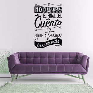 Vinilos de frases la trama la vivo más Vinilos de frases la trama la vivo más