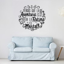 Vinilos de frases la rutina