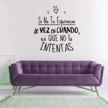 Vinilos de frases es que no lo intentas