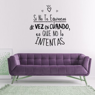Vinilos de frases es que no lo intentas Vinilos de frases es que no lo intentas
