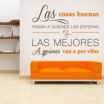 Vinilo decorativo adhesivo frase motivación