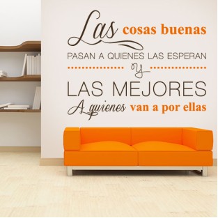 Vinilo decorativo adhesivo frase motivación