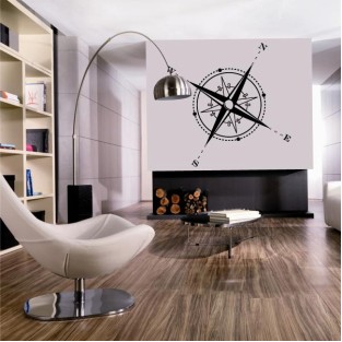 Vinilo decorativo brújula